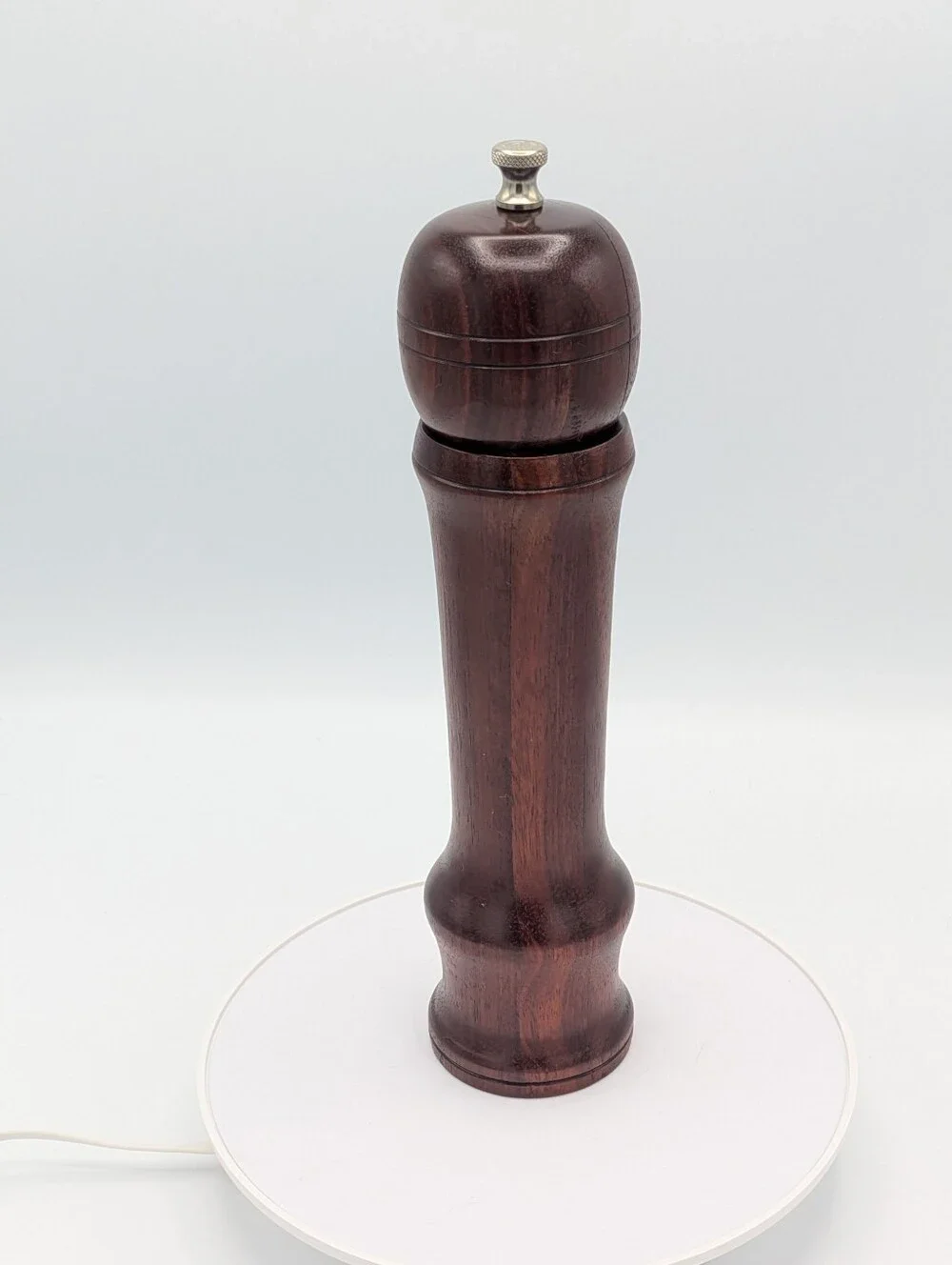 Hand-Turned Mid-Century Bloodwood Pepper Mill